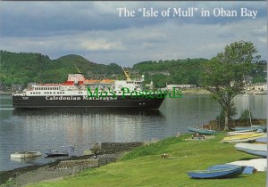 Scotland Postcard - The Isle of Mull in Oban Bay, Caledonian MacBrayne RR15927