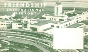 Baltimore Maryland Friendship International Airport QSL Postcard JE359888