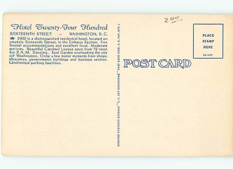 Linen HOTEL SCENE Washington DC AE1606