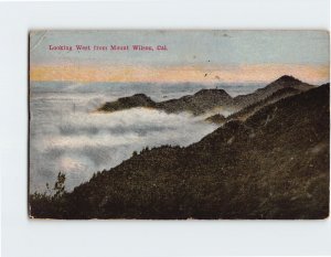 Postcard Looking West from Mount Wilson California USA