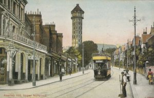 Road Sweeper at Anerley Hall Upper Norwood London Postcard