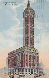 New Yrok City Singer Building 1914