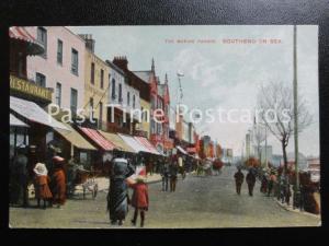 Essex SOUTHEND ON SEA The Marine Parade shows ZANCHTS ICES & SWISS REST c1909