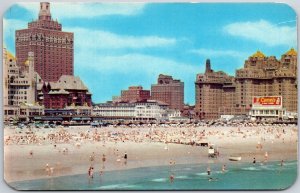 View From Million Dollar Pier Atlantic City New Jersey NJ Boardwalk Postcard