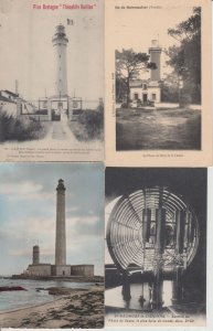 LIGHTHOUSES PHARES FRANCE 74 Vintage Postcards Mostly pre-1980 (L5526)