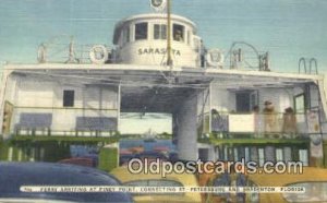 Ferry Arriving At Piney Point, St Petersburg, Florida, FL USA Ferry Ship Unused 