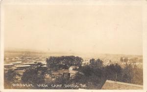 Camp Dodge Iowa Bird's Eye View~Rows of Barracks~Buildings~Military~c1920 RPPC