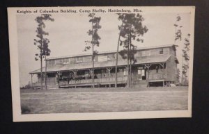 Mint USA Postcard Knights of Columbus Building Camp Shelby Hattiesburg MS AEF