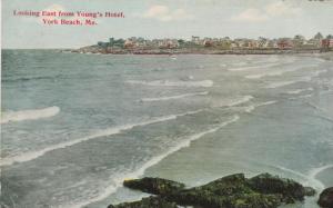 Looking East from Young's Hotel - York Beach, Maine - pm 1911 - DB