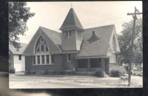 RPPC MAQUOKETA IOWA EVANGELICAL REFORMED CHURCH VINTAGE REAL PHOTO POSTCARD