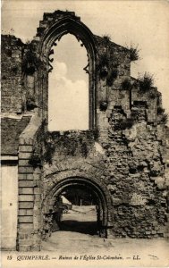 CPA AK QUIMPERLÉ - Ruines de l'Église St-Colomban (458344)