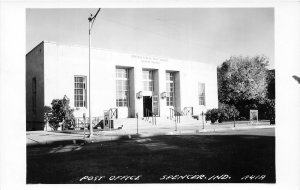 J66/ Spencer Indiana RPPC Postcard c1950s U.S. Post Office Building  361