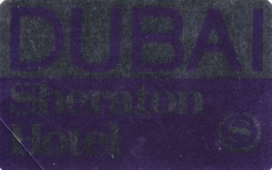 Dubai Sheraton Hotel Vintage Luggage Label lbl0008 