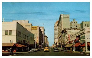 Postcard SHOPS SCENE Fresno California CA AS2474