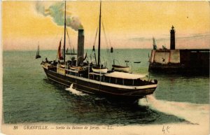 CPA GRANVILLE - Sortie du Bateau de Jersey (589277)