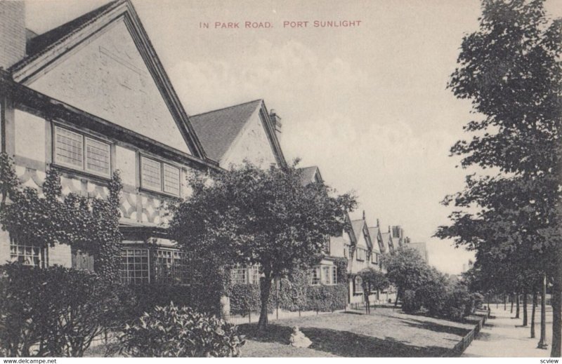 Port Sunlight, Wirral Peninsula, Merseyside, England., 1910s ; In Park Road