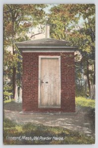 Concord Massachusetts~Front of Old Powder House~Vintage Postcard