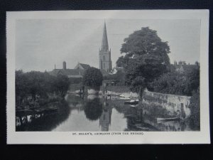 Oxfordshire ABINGDON St. Helen's Church c1910 Postcard by W.H.Hooke / H.& Co.Ltd