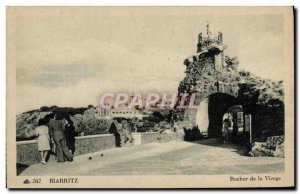 Old Postcard Biarritz Rocher de la Vierge