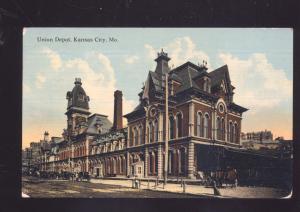 KANSAS CITY MISSOURI UNION DEPOT TRAIN STATION MO. RAILROAD 