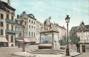 BRUXELLES BELGIUM~PLACE du GRAND SABLON~1910 MAISON VANDEPUTTE POSTCARD
