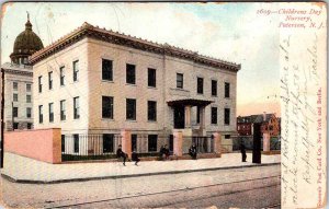 Postcard BUILDING SCENE Paterson New Jersey NJ AN3391