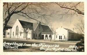 Arizona Douglas Baptist Church 1942  RPPC Photo Postcard 22-8640