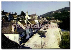 Postcard Modern Argentat Old Houses On The Banks Of The Dordogne