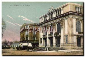 Postcard Old Theater Epernay