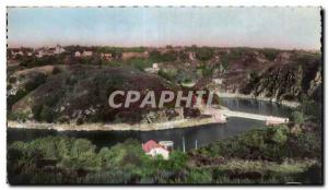 Modern Postcard Crozant Panoramic view