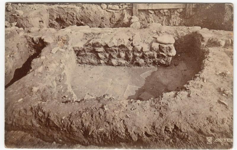 Somerset; Archaeological Excavations, Bath RP PPC, Unposted, c 1910's 