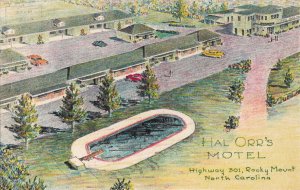 Postcard Hal Orr's Motel North Carolina