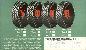 Texaco Dealer Illustrated Tires Norway ME 1937 Postcard