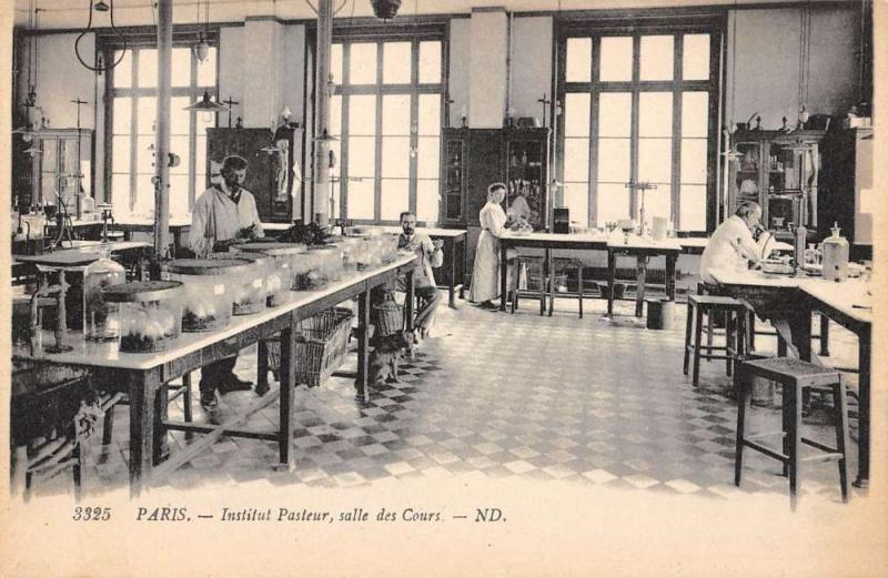 Paris France Pastor Institute Classroom Antique Postcard K62912