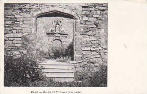 Belgium Gent Gand Ruines de Saint Bavon une porte 1909