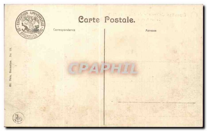 Old Postcard Belgium Brussels Exposition 1910 German Section