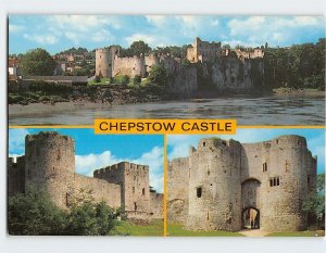 Postcard Chepstow Castle, Chepstow, Wales