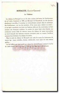 Postcard Old Bonaguil Lot et Garonne Le Chateau