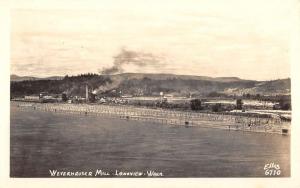 Longview Washington Weverhauser Mill Real Photo Antique Postcard K92921