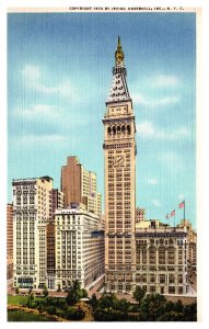 Vintage 1934 Postcard The Metropolitan Life Building New York City