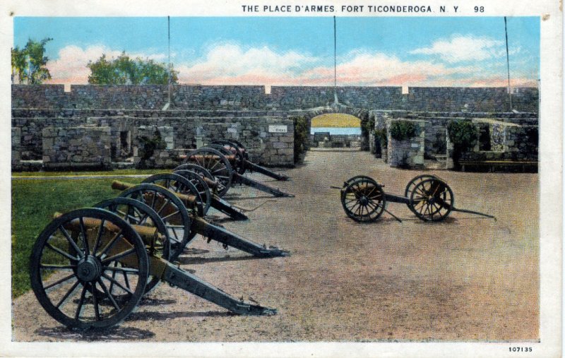 [ American Art ] US NY Fort Ticonderoga - The Place D'Armes (1)