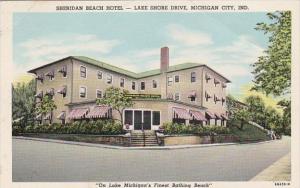 Indiana Michigan City Sheridan Beach Hotel Lake Shore Drive Curteich