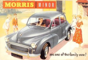 British Motor Industry MORRIS MINOR Car Advertising  4X6 Reproduction Postcard