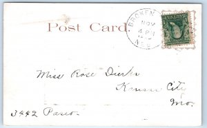 BROKEN BOW, Nebraska NE ~ BROKEN BOW HIGH SCHOOL 1900s Custer County Postcard