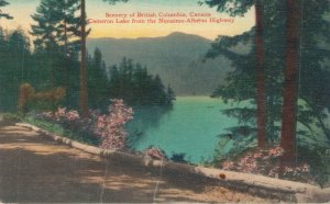 Canada Scenery Of British Columbia Cameron Lake Linen Postcard 03.55