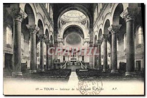 Postcard Old Tours Inside the Basilica of St Martin