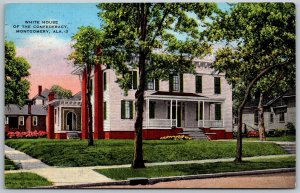 Montgomery Alabama 1945 Postcard First White House Of The Confederacy