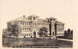 Clay Center Kansas New County High School Real Photo Antique Postcard K94471