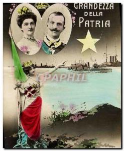 Old Postcard Vittorio Emanuele Patria