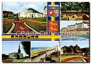 Modern Postcard La Cote Fleurie Calvados Cabourg the Flower beach